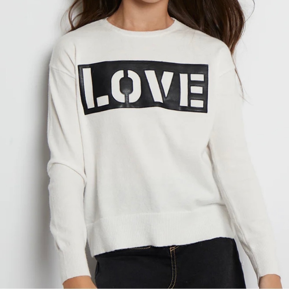 NWT Kidpik LOVE ZIP BACK SWEATER LONG SLEEVE BACK ZIP SWEATER size XS ( 5-6)